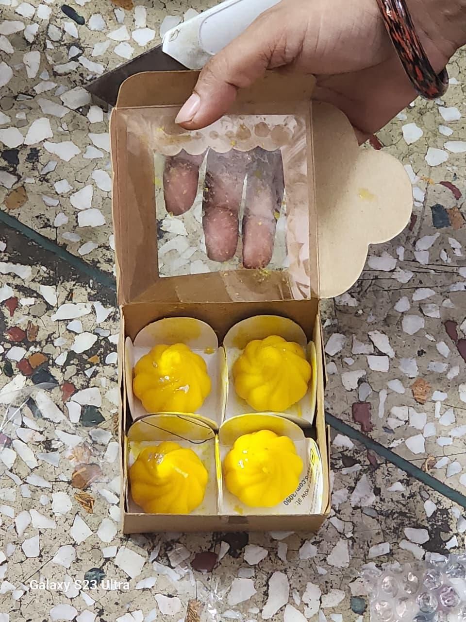 Modak Shaped Decorative Candles, Pack of 4