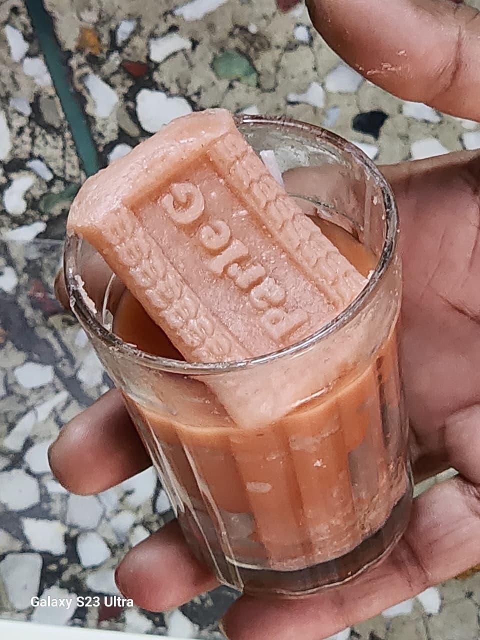 Unique Chai Glass with Parle G Candle Set, Pack of 3