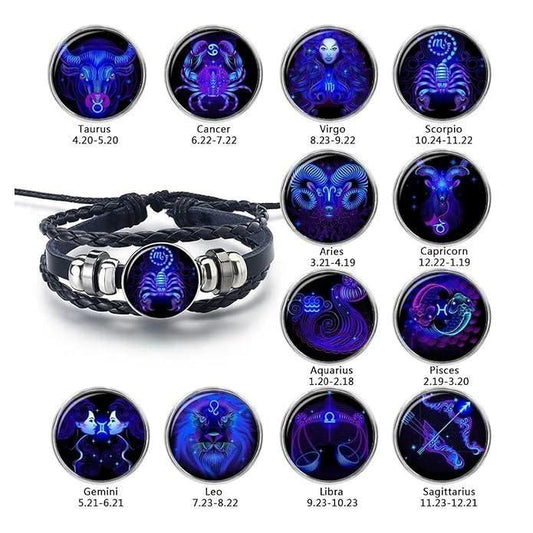 Guardian Zodiac Bracelet with Constellation Charm