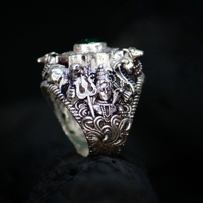 Mahakal Silver Ring for Daily Wear