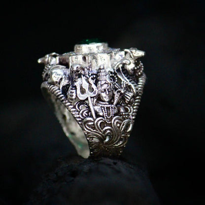 Mahakal Silver Ring for Daily Wear