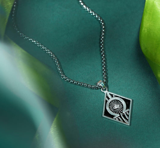 Elon Musk Necklace Pendant with Chain, Alloy Metal