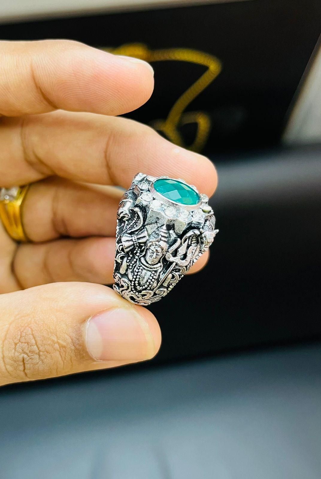 Mahakal Silver Ring for Daily Wear