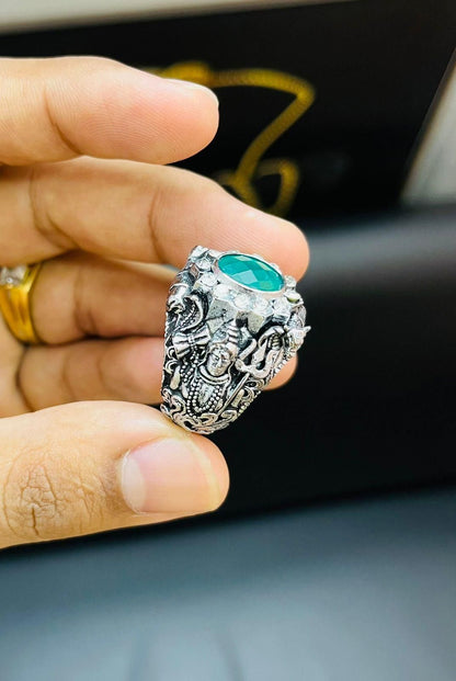 Mahakal Silver Ring for Daily Wear