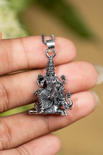Goddess MahaLaxmi on Hatiji Pendant for Men & Women