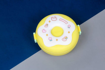 Donut Shape Children’s Lunch Box with Spoon and Fork