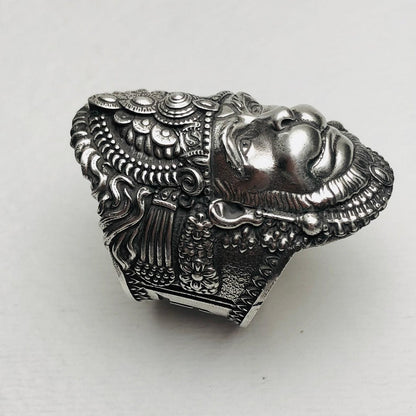Hanuman Ji Silver Ring for Protection