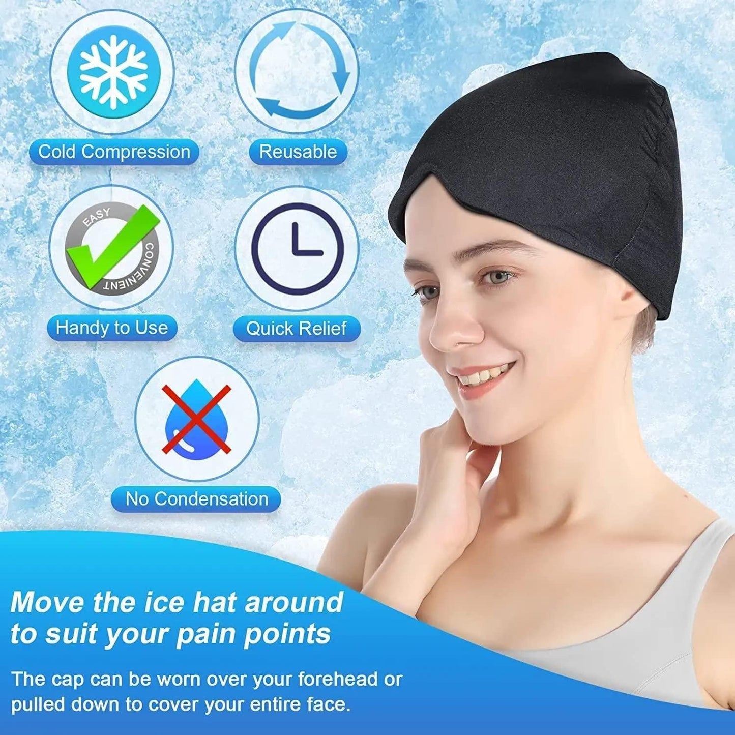Headache Relief Cold Therapy Cap