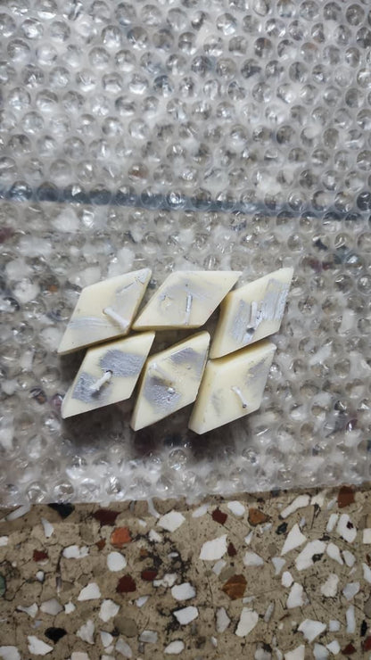 Kaju Katli Dessert Candles for Home Décor (Pack of 12)